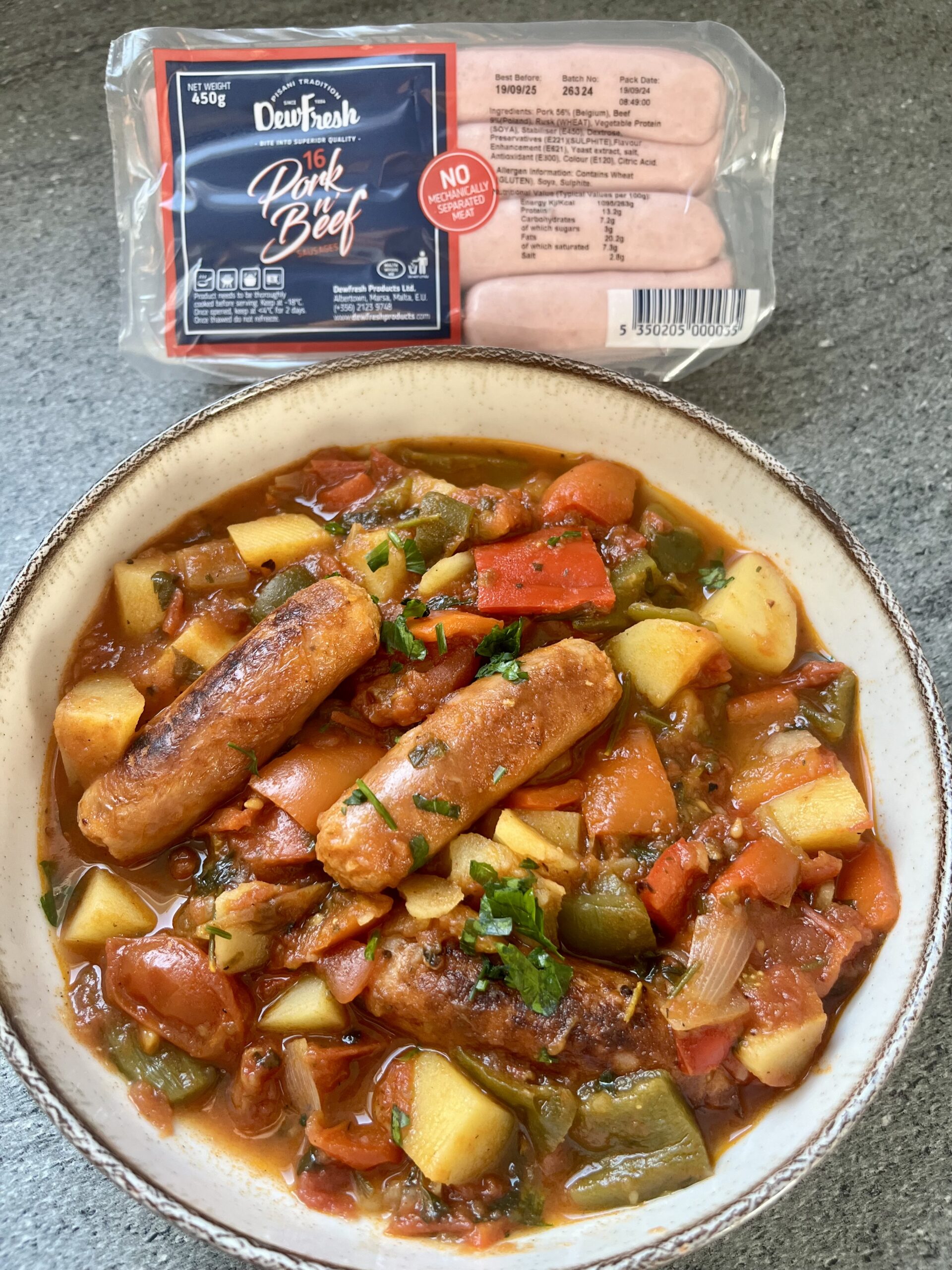 Vegetable and Pork Sausage Stew - Dewfresh Products