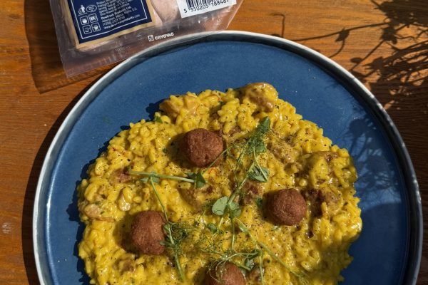 Risotto with Cumberland Sausages